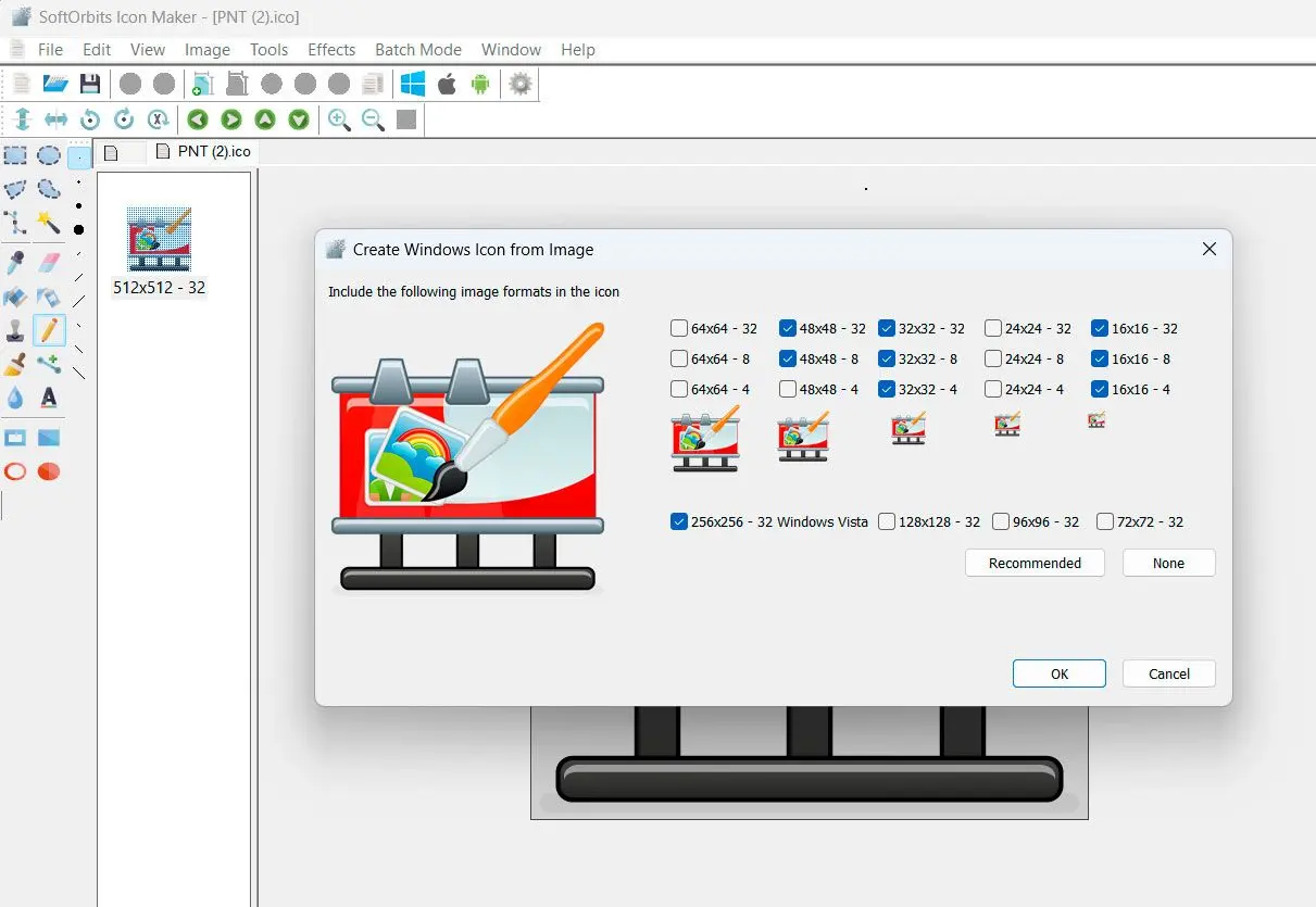 SoftOrbits Icon Maker 螢幕截圖.