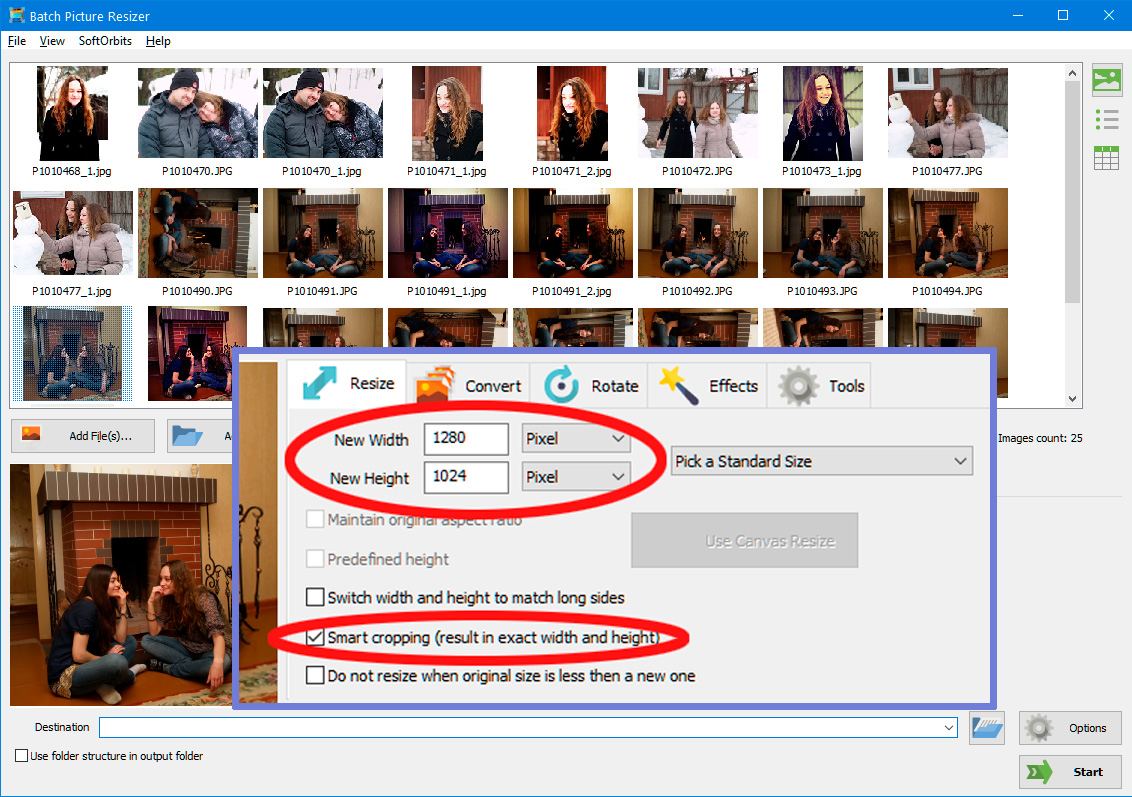 選取智慧調整多張圖片尺寸.