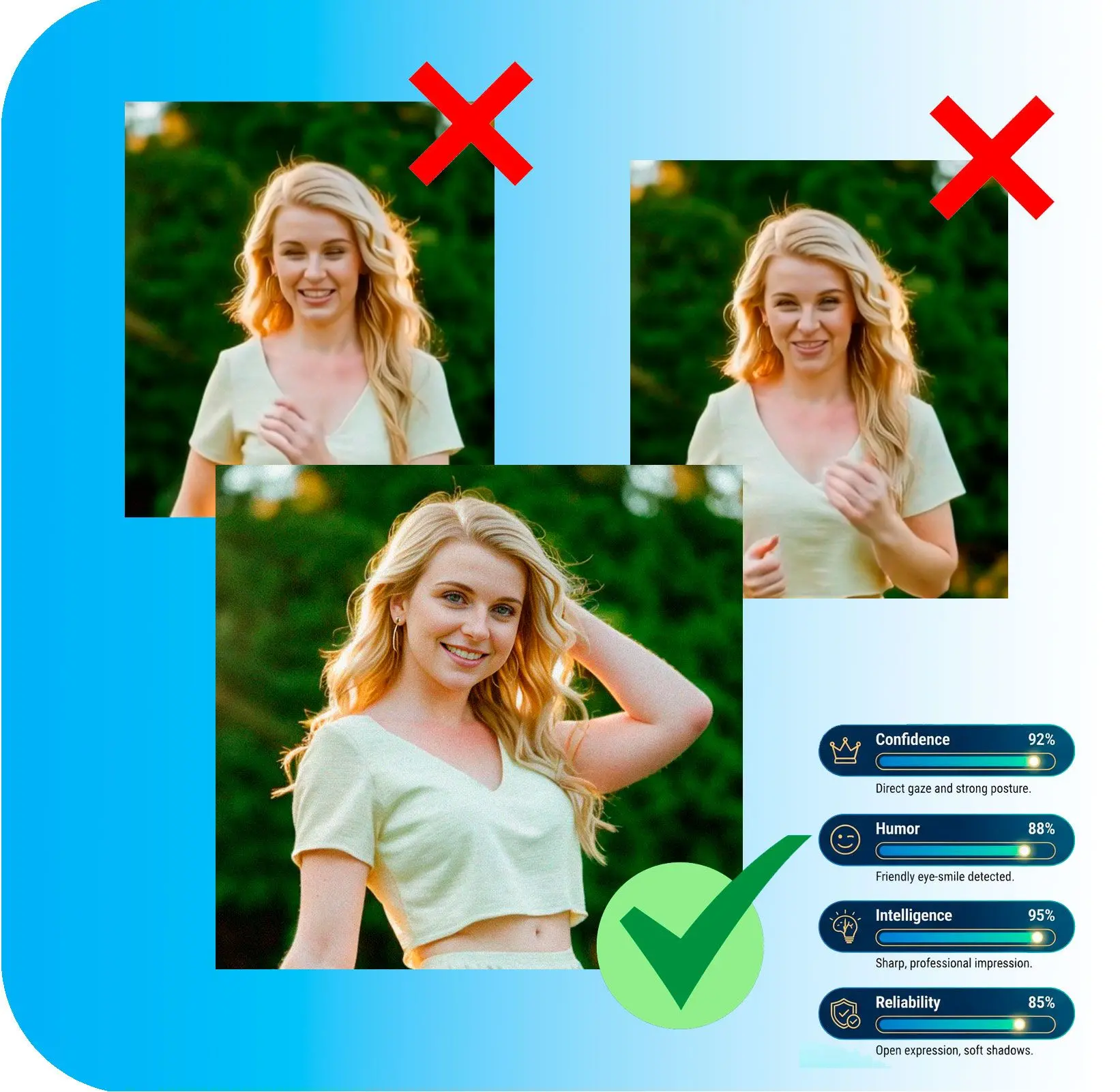 使用多個標準選擇您最好的照片.