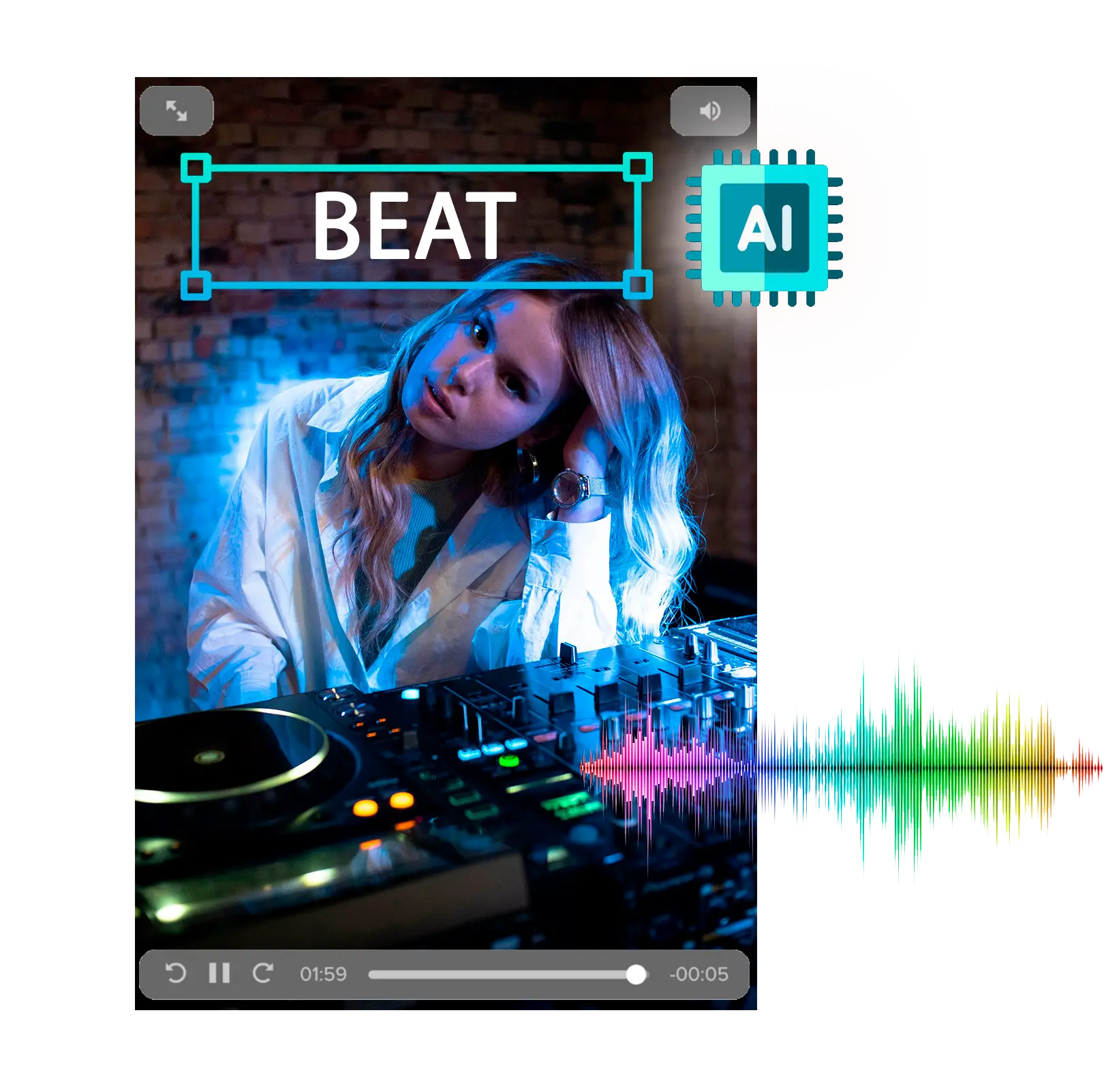 產生帶有聲音的影片.