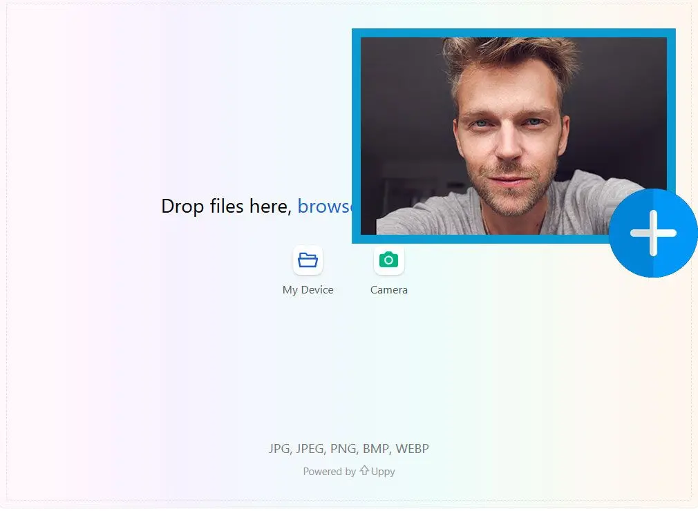上傳你的自拍照.