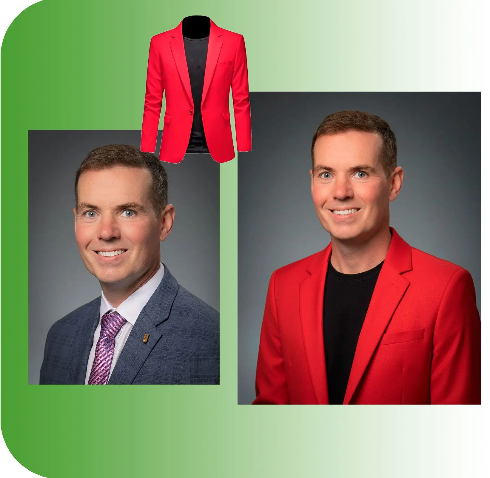 逼真的AI服裝變更.