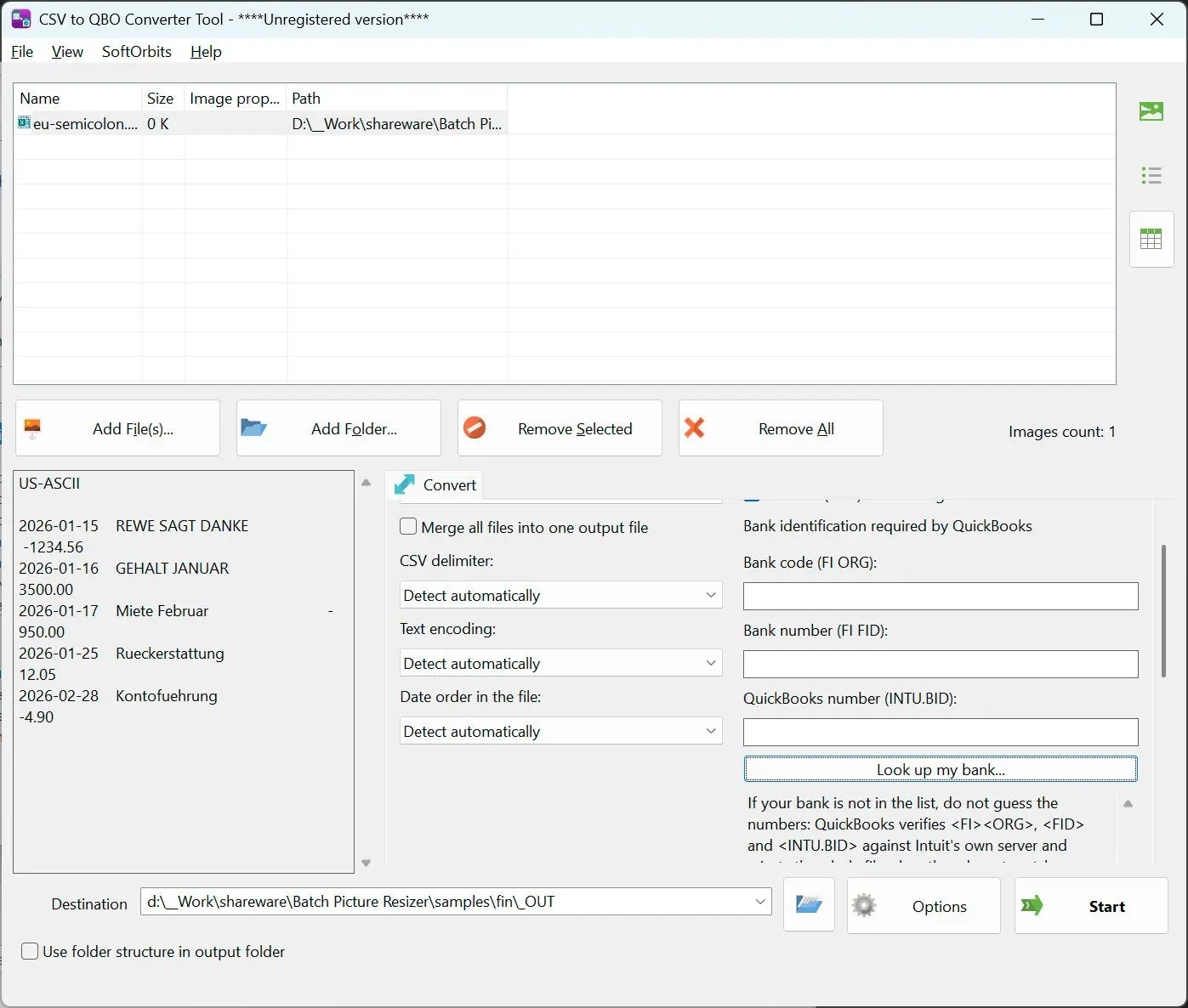 CSV to PDF Converter 螢幕截圖.