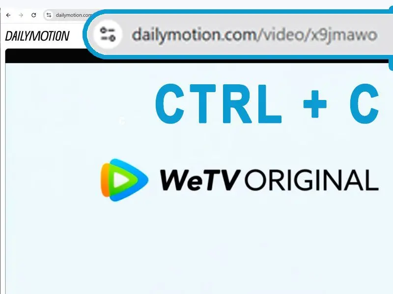 複製 & 貼上 Dailymotion 影片網址.