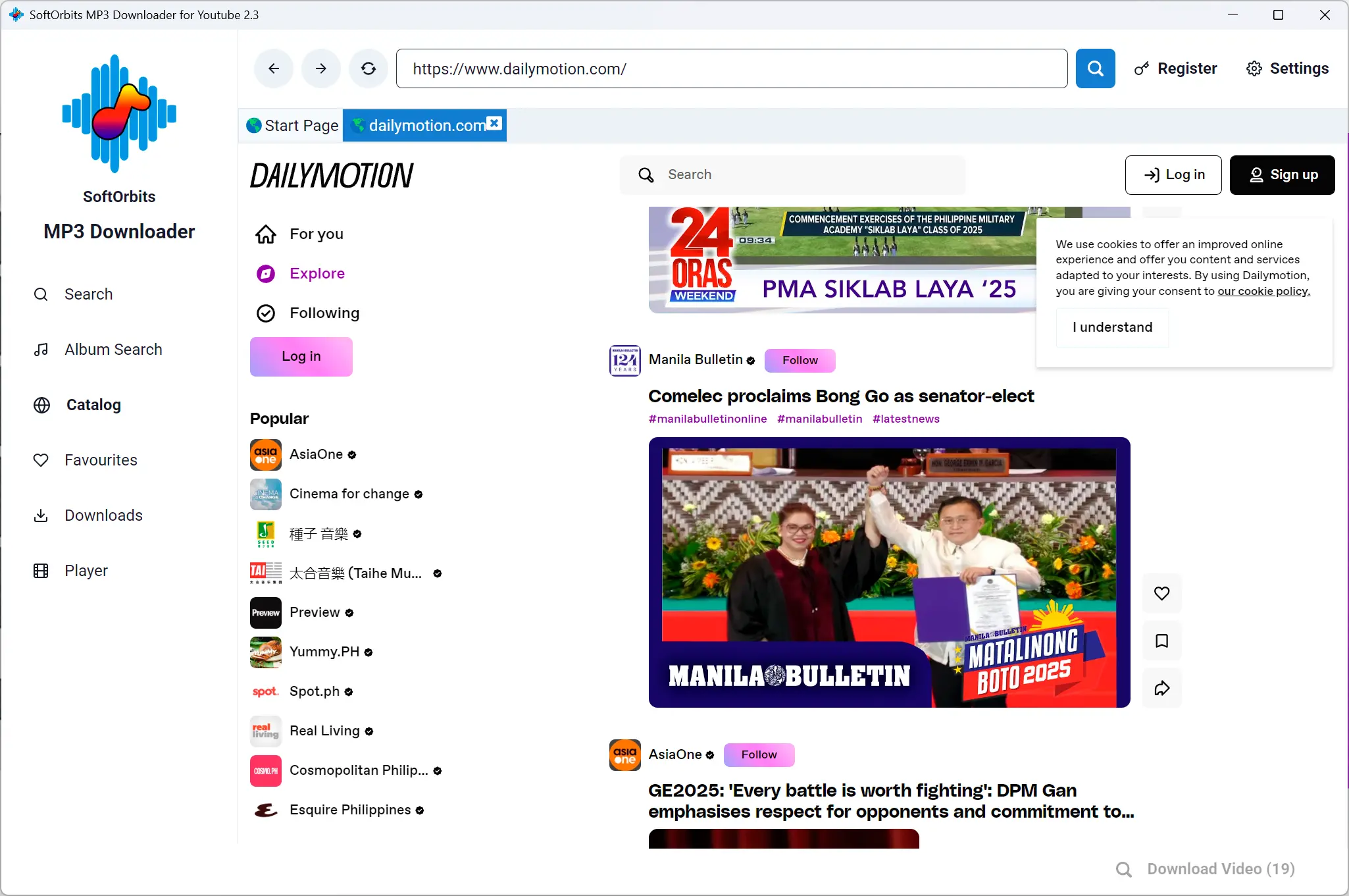 MP3 Downloader for Youtube: 螢幕截圖.
