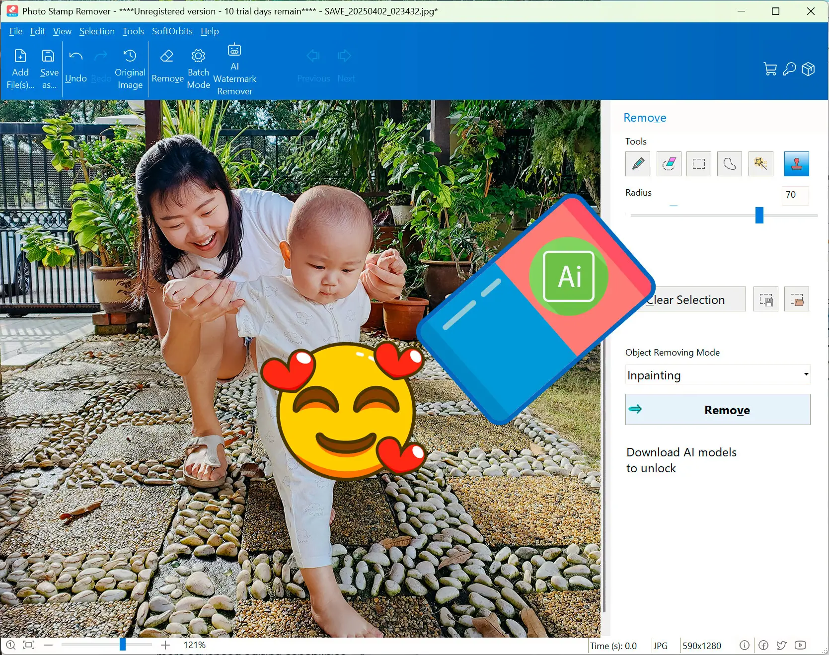 Photo Stamp Remover 螢幕截圖.