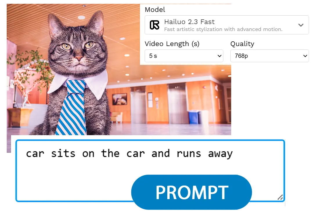 輸入您的提示與設定.
