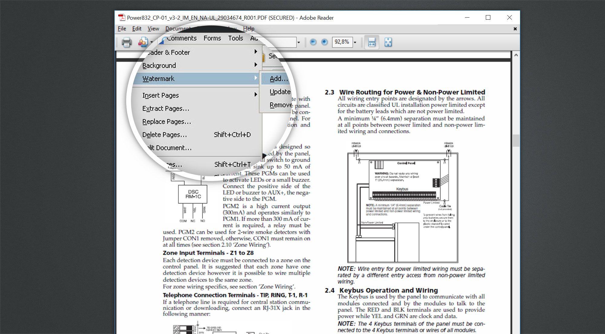 使用Adobe Acrobat Reader從PDF中移除浮水印.